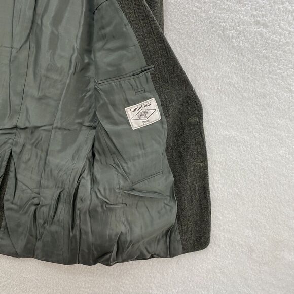 Vintage Ron Chereskin Blazer Mens 41R Green Tweed Camelhair Corpcore Jacket - Picture 9 of 13
